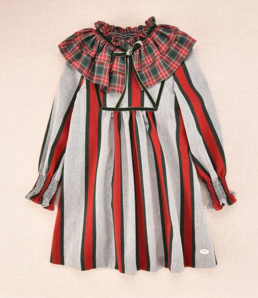 Vestido Cuadros Niña 01-56011 José Varón.